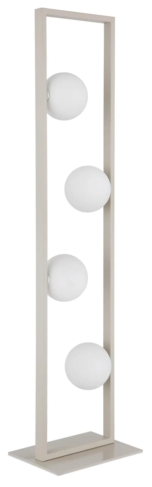 NOWA Stehlampe NANDA Sandfarben 4 Glaskugeln