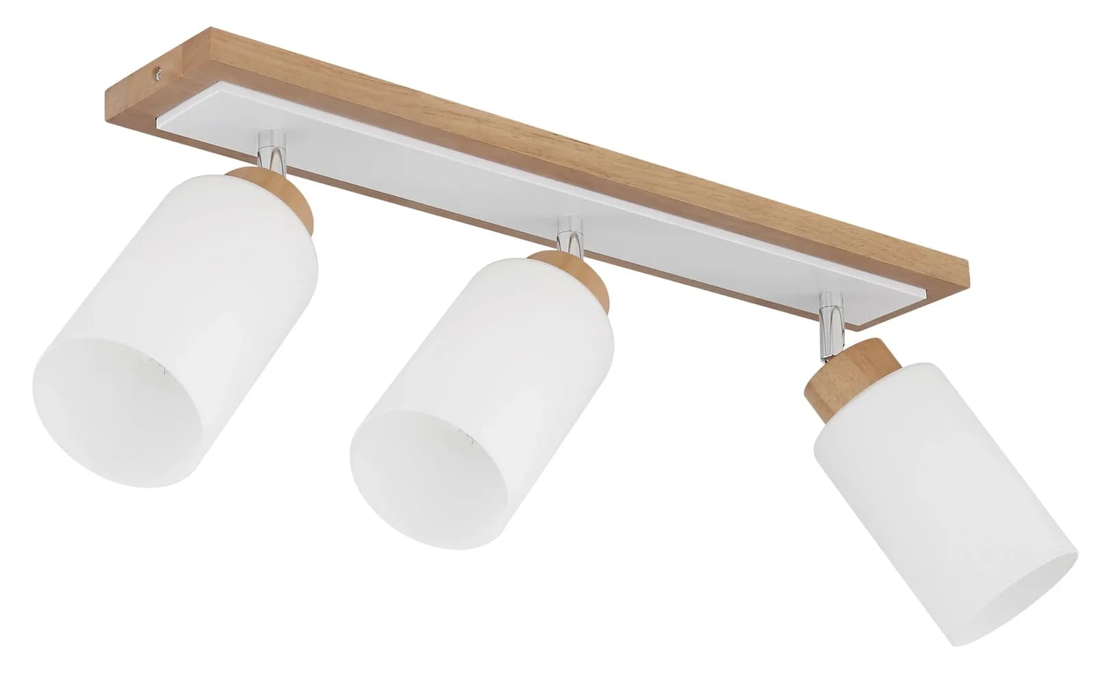 GLOBO Lighting Strahler ROWENA Braun Holz Metall Glas