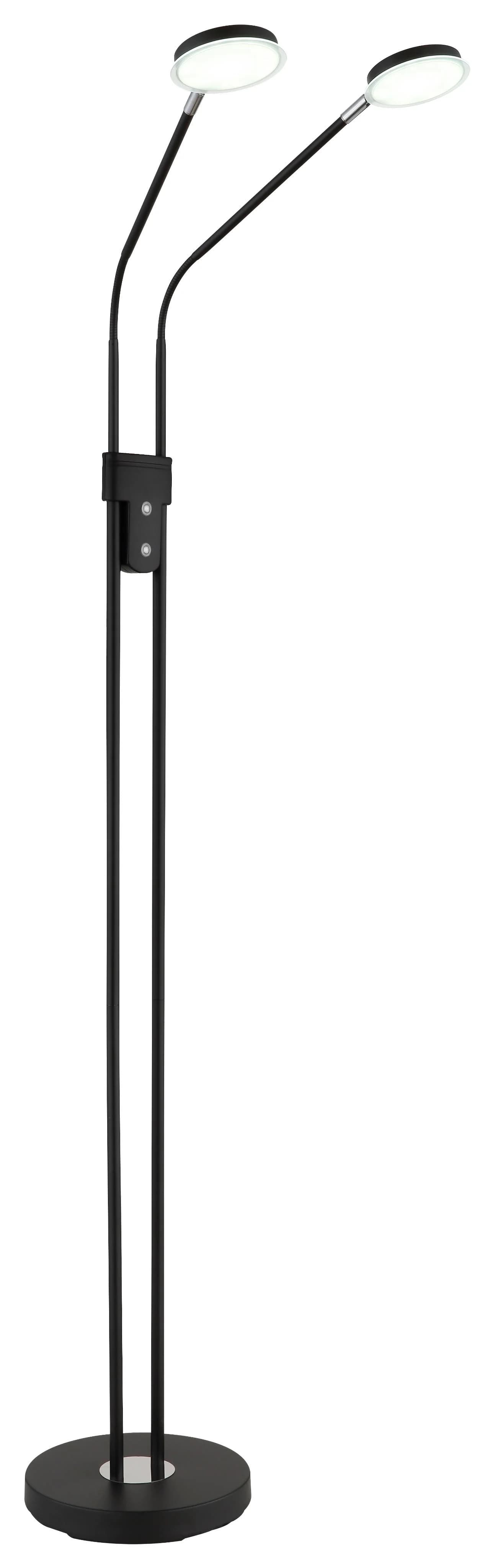 GLOBO LIGHTING Stehlampe SILVIO Schwarz Matt Touchdimmer