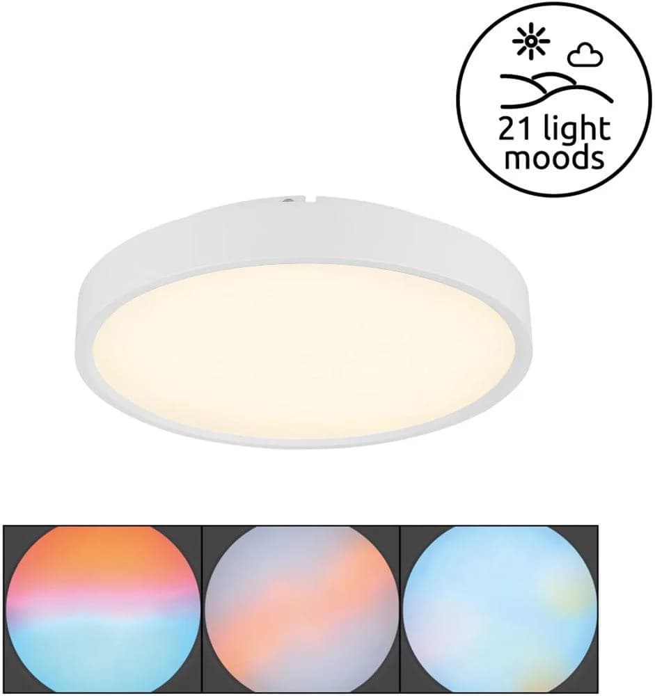 GLOBO LIGHTING Deckenleuchte JESS weiß matt Smarte LED