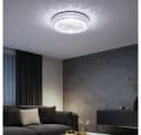 GLOBO LIGHTING LED Deckenleuchte CCT Weiß Transparent Sterneneffekt Bild 3
