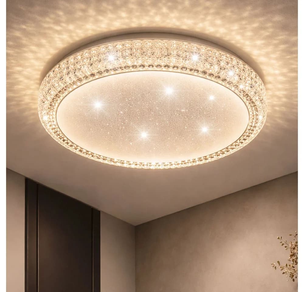 GLOBO LIGHTING LED Deckenleuchte CCT Weiß Transparent Sterneneffekt - Bild 4