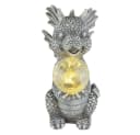 GLOBO LIGHTING Solarleuchte Drache 2er Set Grau LED Warmweiß Bild 3