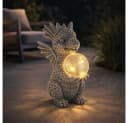 GLOBO LIGHTING Solarleuchte Drache 2er Set Grau LED Warmweiß Bild 4