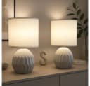 GLOBO LIGHTING Tischleuchte Keramik Grau Bild 2