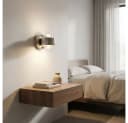 GLOBO LIGHTING LED Wandleuchte 2er Set Warmweiß Glas Nickel matt Bild 3