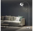 GLOBO LIGHTING Stehlampe Bogenstehlampe 150 cm Nickel Matt Bild 4