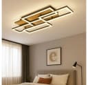 GLOBO LIGHTING LED Deckenleuchte Holzoptik Fernbedienung CCT Dimmbar Bild 4