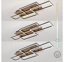GLOBO LIGHTING LED Deckenleuchte Holzoptik Fernbedienung CCT Dimmbar Bild 5