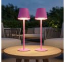 GLOBO LIGHTING LED Außen-Tischleuchte Pink Dimmbar Bild 2