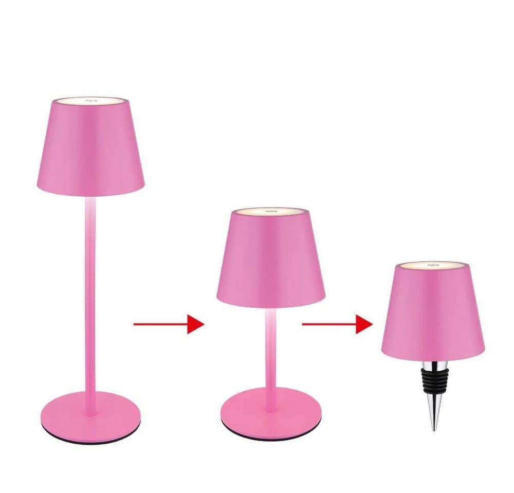 GLOBO LIGHTING LED Außen-Tischleuchte Pink Dimmbar - Bild 3