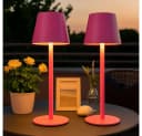 GLOBO LIGHTING LED Außen-Tischleuchte Pink Dimmbar Bild 4