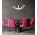 GLOBO LIGHTING LED Pendelleuchte Silber Dimmbar Fernbedienung Bild 1