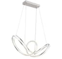 GLOBO LIGHTING LED Pendelleuchte Silber Dimmbar Fernbedienung Bild 2