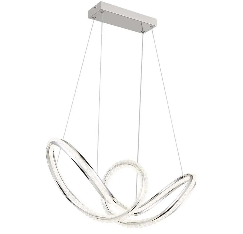GLOBO LIGHTING LED Pendelleuchte Silber Dimmbar Fernbedienung - Bild 2