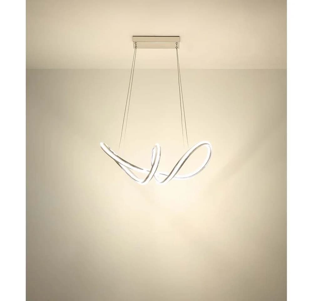 GLOBO LIGHTING LED Pendelleuchte Silber Dimmbar Fernbedienung - Bild 3