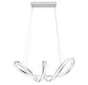 GLOBO LIGHTING LED Pendelleuchte Silber Dimmbar Fernbedienung Bild 4