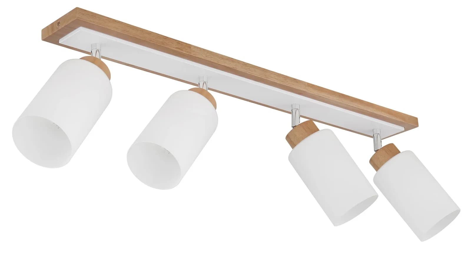 GLOBO Lighting Strahler ROWENA Braun Holz Metall Glas