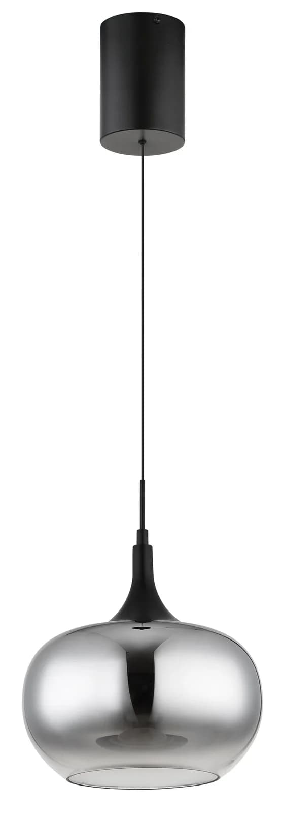 GLOBO Hängeleuchte LUI Schwarz Metall Glas