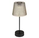 GLOBO LIGHTING Solarleuchte Kristalloptik Schwarz Warmweiß 4er Set Bild 5
