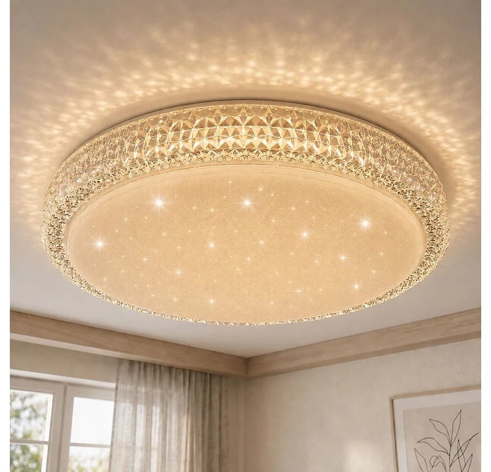 GLOBO LIGHTING LED Deckenleuchte mit CCT-Funktion & Sternenhimmeleffekt - Bild 2