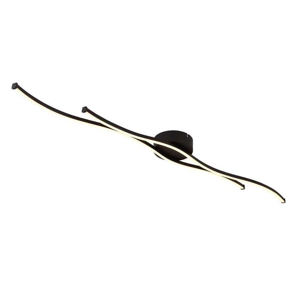 GLOBO LIGHTING LED Deckenleuchte Warmweiß Metall Schwarz