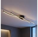 GLOBO LIGHTING LED Deckenleuchte Warmweiß Metall Schwarz Bild 2