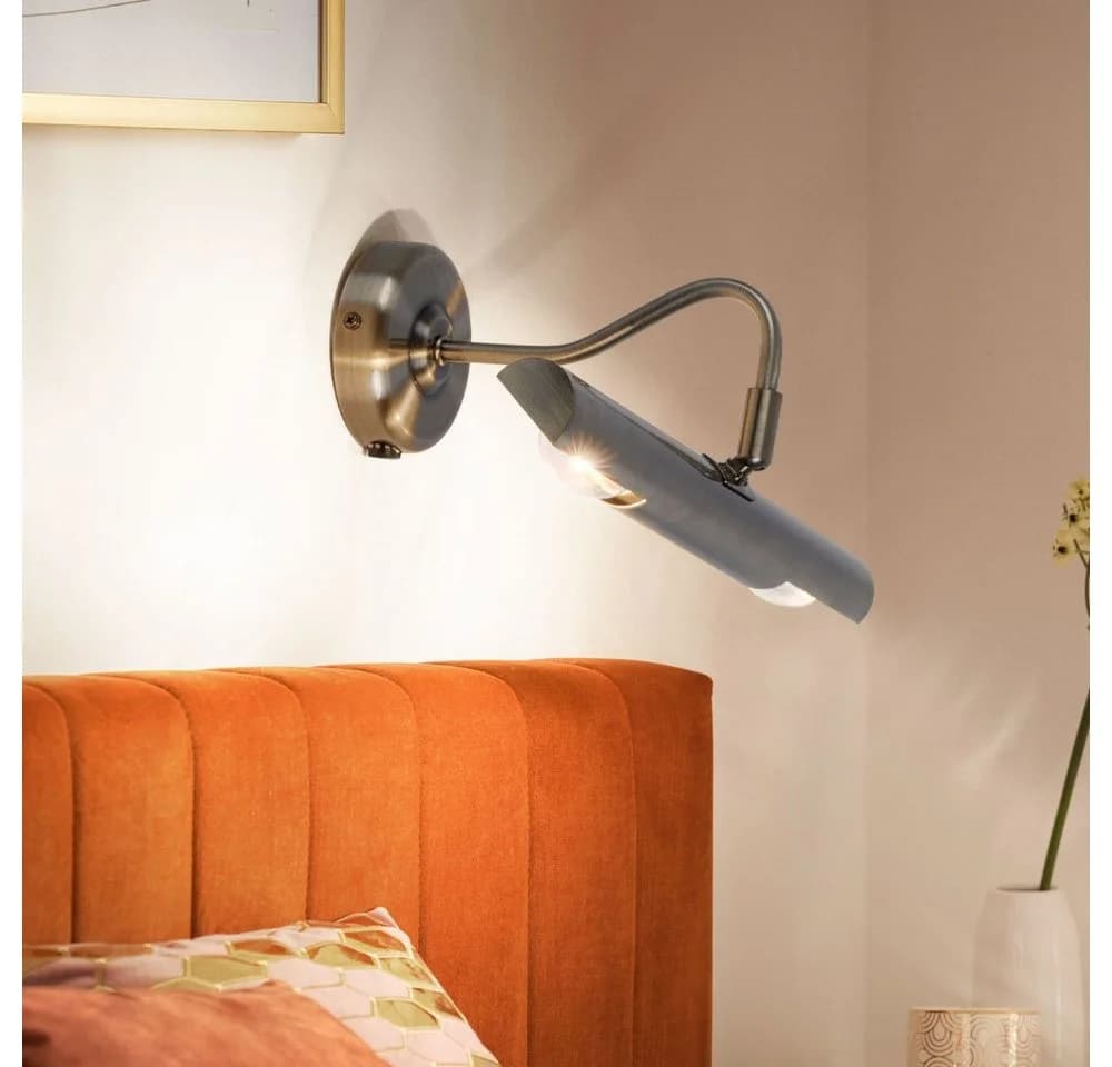 GLOBO LIGHTING Wandleuchte Messing Schlafzimmer Lampe - Bild 3