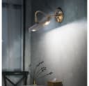 GLOBO LIGHTING Wandleuchte Messing Schlafzimmer Lampe Bild 4