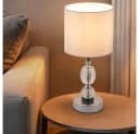 GLOBO LIGHTING Tischleuchte Kristallglas Nachttischlampe Bild 5