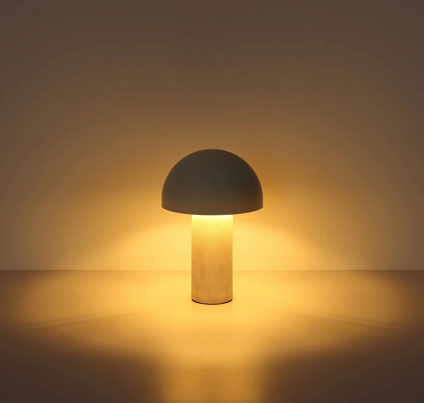 HOMSY BY ANA JOHNSON Tischleuchte LUMEVA Pilz Lampe Beige Keramik Metall E14 - Bild 3