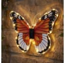 GLOBO LIGHTING Solarleuchte Schmetterling bunt LED Wandleuchte Außen Bild 2