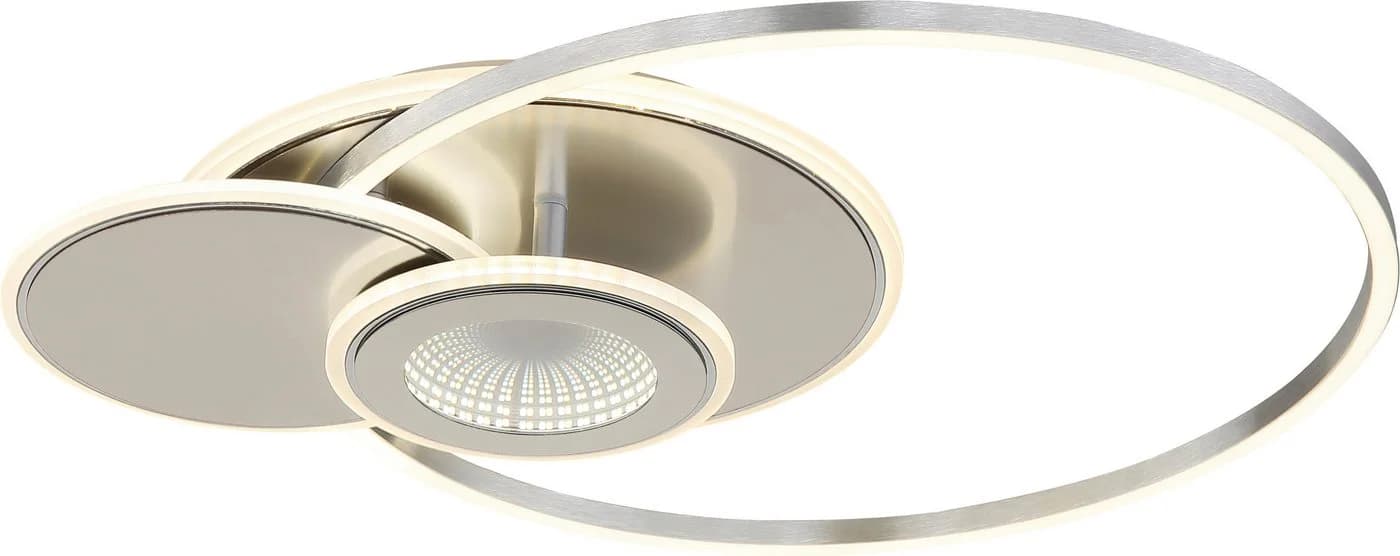 GLOBO LIGHTING Deckenleuchte BELTRAN silberfarben matt dimmbar LED - Bild 2