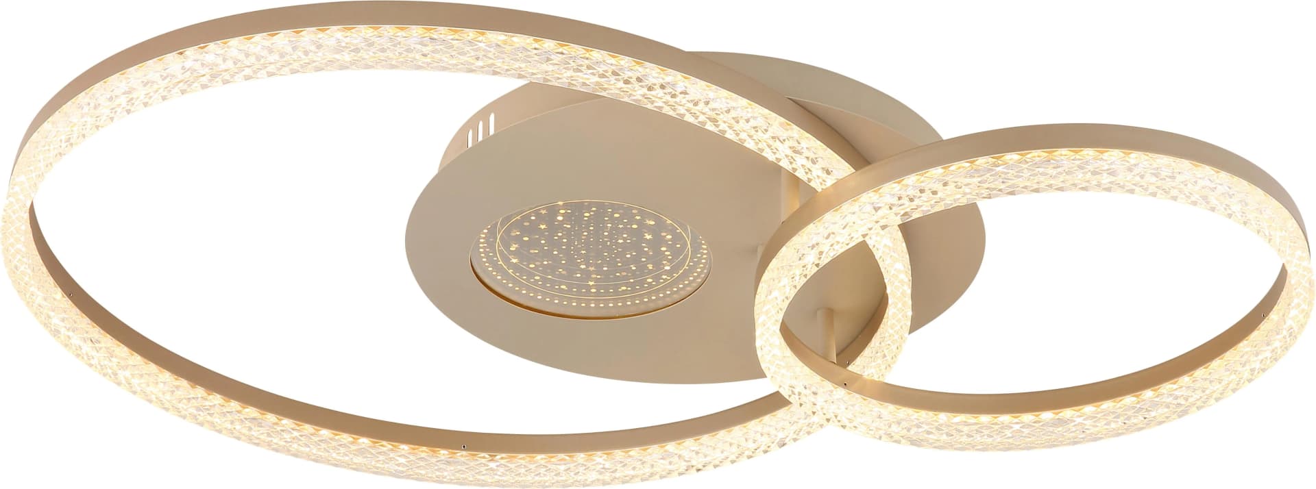 GLOBO LIGHTING Deckenleuchte SANFORD sandfarben matt LED