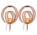 GLOBO LIGHTING Solarleuchte Orientalisch Braun 2er Set Bild 1
