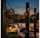 GLOBO LIGHTING LED Solar-Lichterkette Schwarz Feuereffekt 8x Bild 2