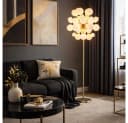 GLOBO LIGHTING Stehlampe Nickel-matt Glaskugeln Bild 2
