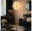 GLOBO LIGHTING Stehlampe Nickel-matt Glaskugeln Bild 3