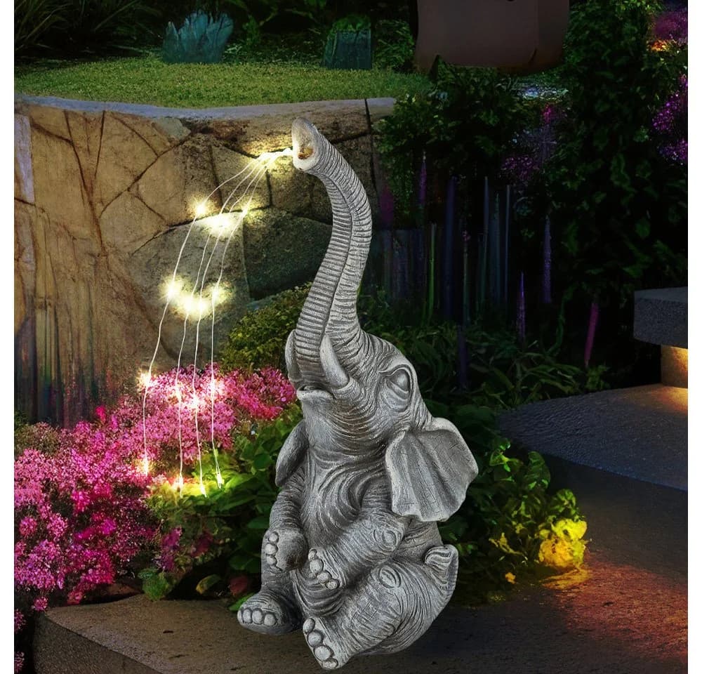 GLOBO LIGHTING LED Solarleuchte Elefant grau - Bild 2