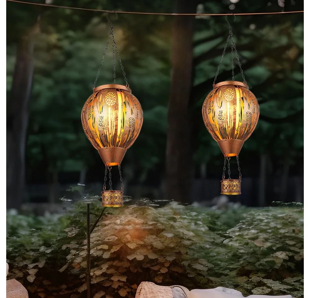 GLOBO LIGHTING Gartenleuchte LED Warmweiß Heißluftballon-Design - Bild 3