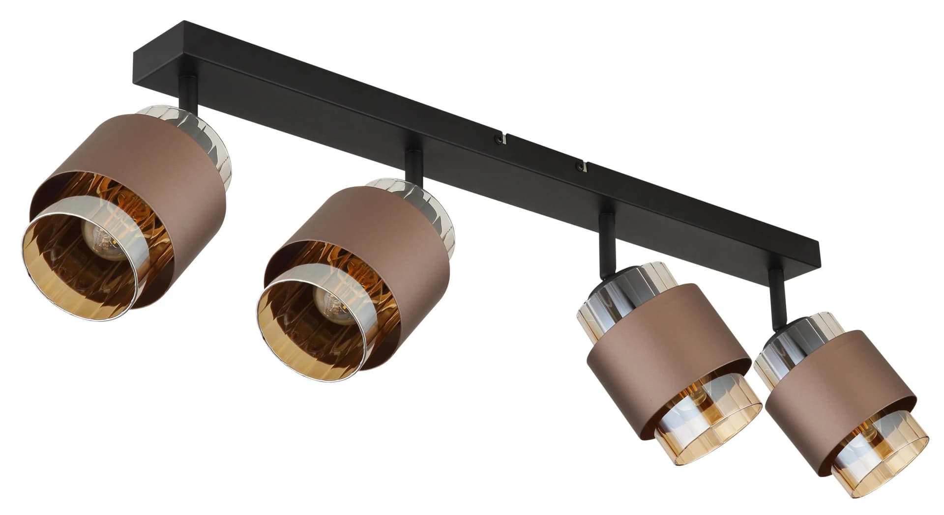 GLOBO Lighting Strahler MILLEY Schwarz/Bronze Metall