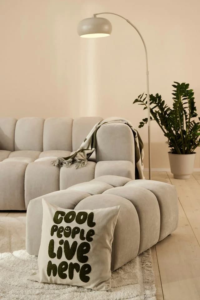 homsy by Ana Johnson Stehleampe Lightbow - Bogenleuchte Beige Matt - Bild 3