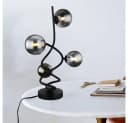 GLOBO LIGHTING LED Tischleuchte Warmweiß Tischleuchte Beistelllampe Nachttischlampe LED Glas Rauchfarbe Bild 5