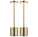 GLOBO LIGHTING LED Tischleuchte 2er Set Gold Touchdimmer CCT Bild 1