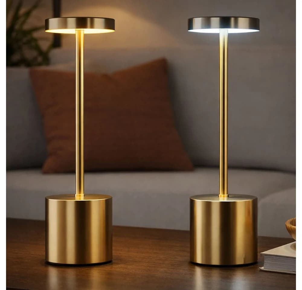 GLOBO LIGHTING LED Tischleuchte 2er Set Gold Touchdimmer CCT - Bild 2