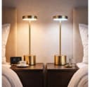 GLOBO LIGHTING LED Tischleuchte 2er Set Gold Touchdimmer CCT Bild 3