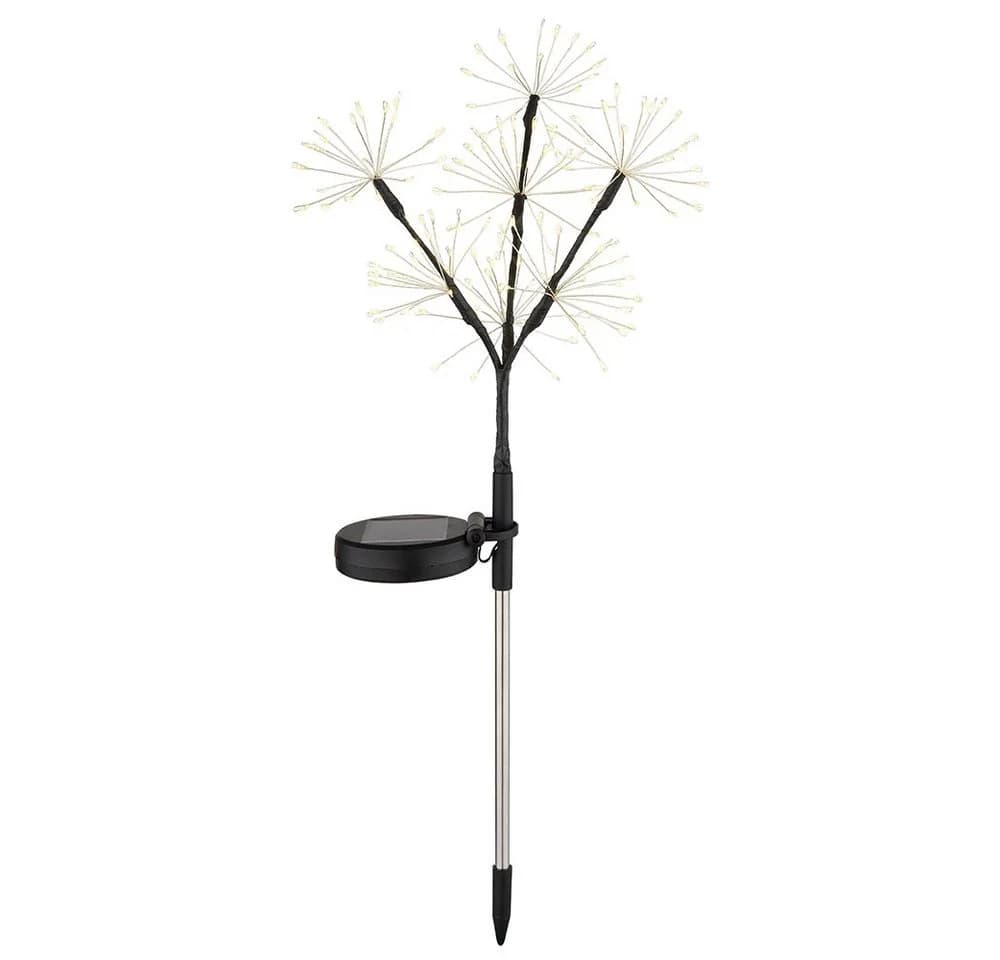 GLOBO LIGHTING Solarleuchte Edelstahl Warmweiß LED