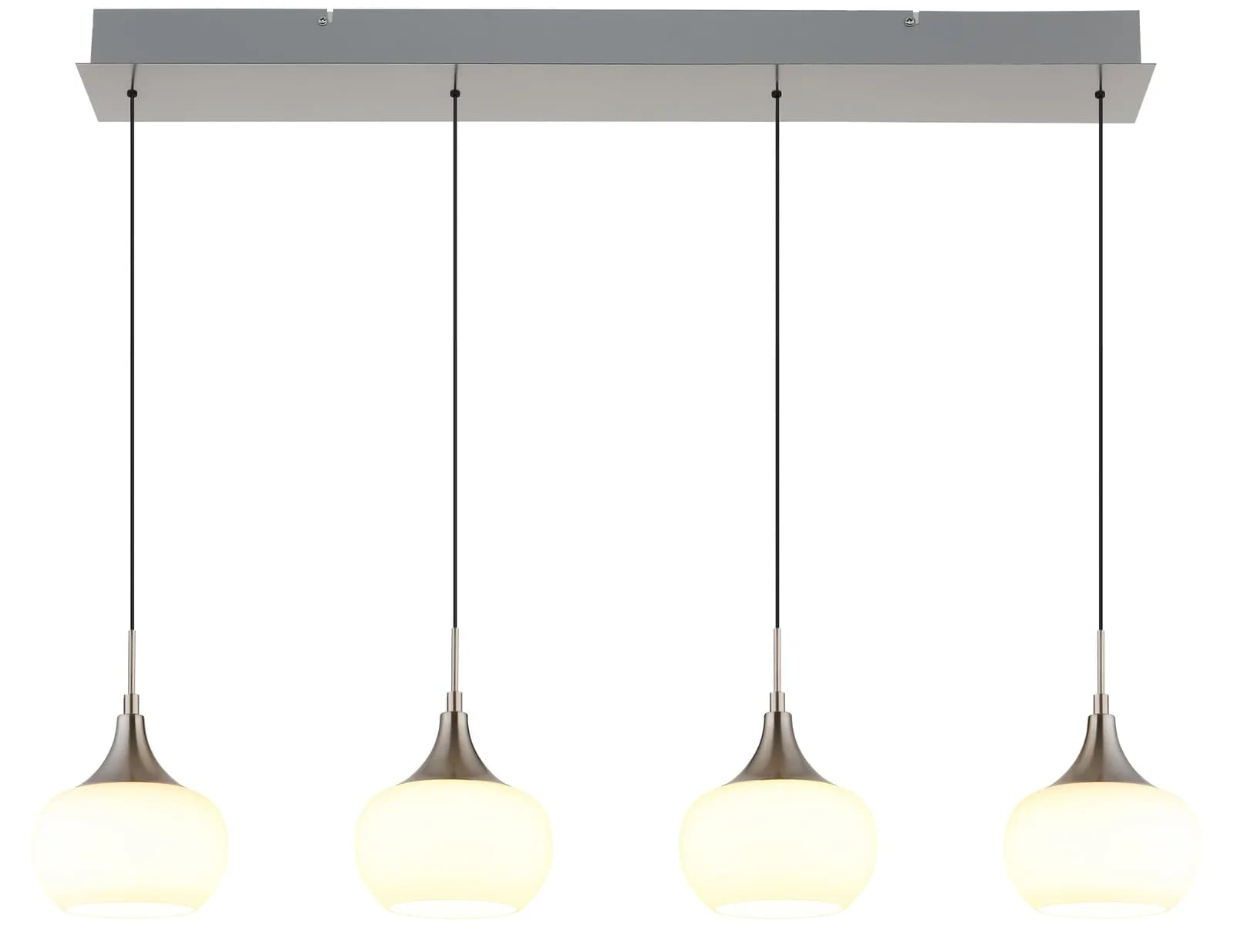 NOWA Hängeleuchte LUI Schwarz/Silber Modern Soft-Lift