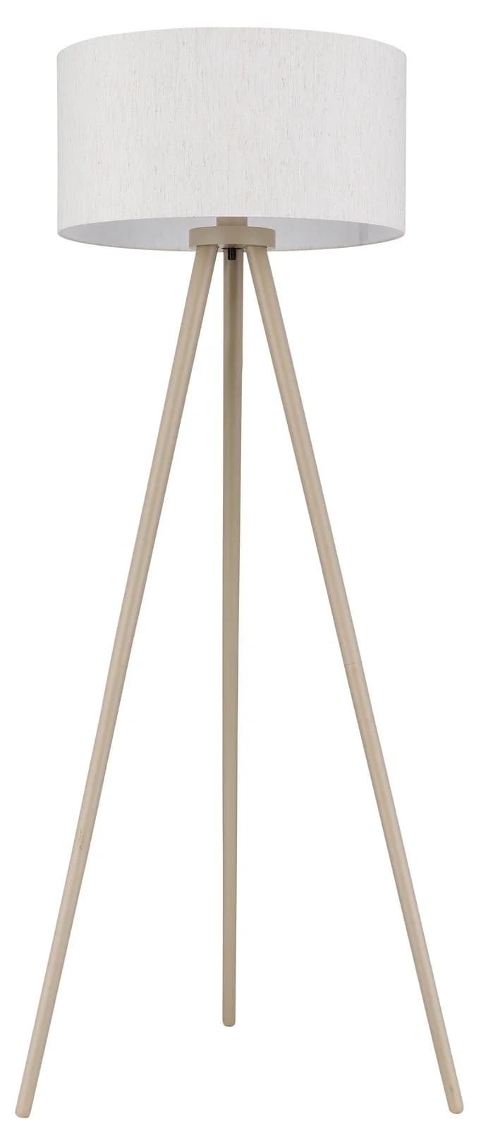 NOWA Stehlampe STABILO sandfarben matt Holz E27