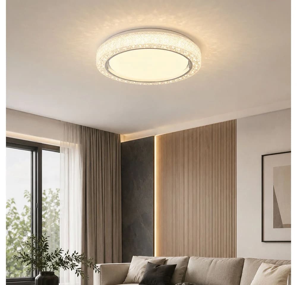 GLOBO LIGHTING LED Deckenleuchte mit CCT-Funktion und Kristallen - Bild 3